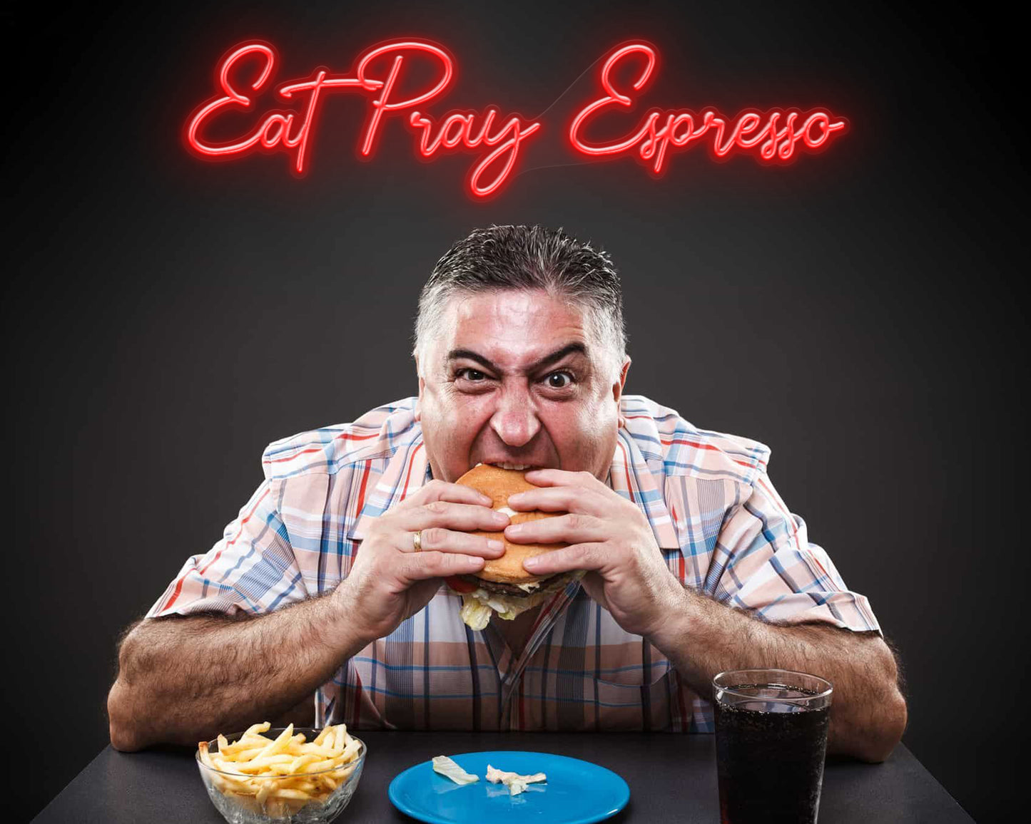 Eat Pray Espresso Neon Sign