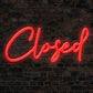 Closed Neon Sign