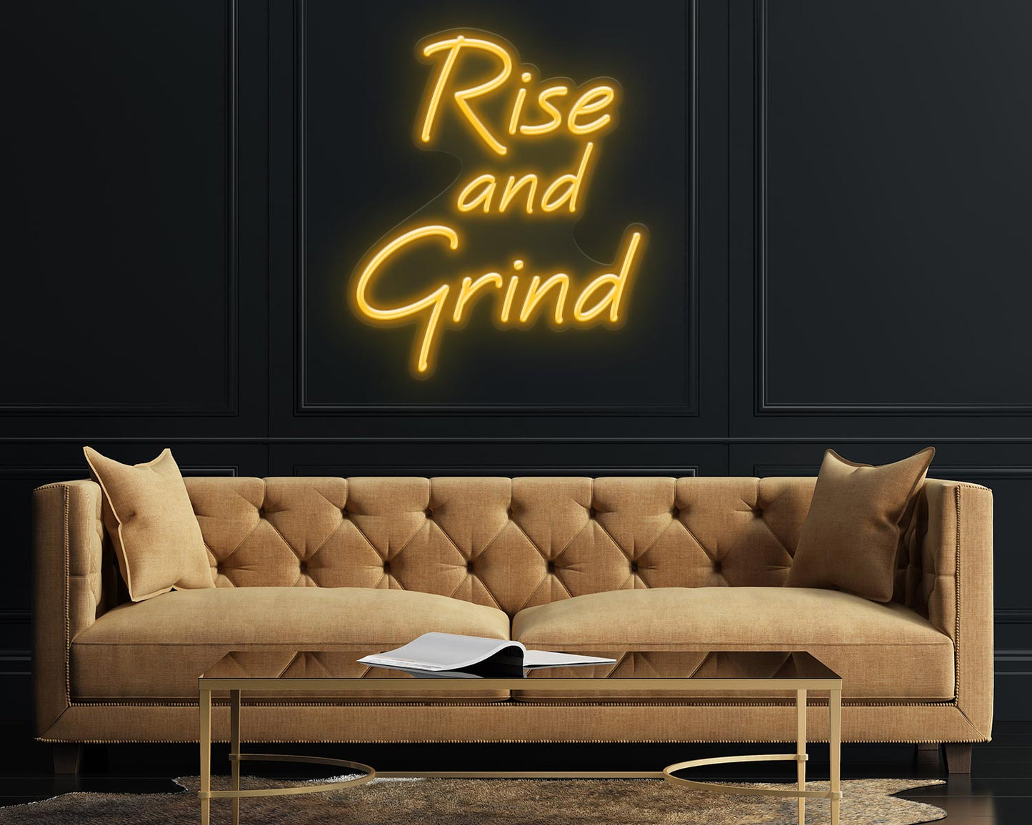 Rise & Grind Neon Sign