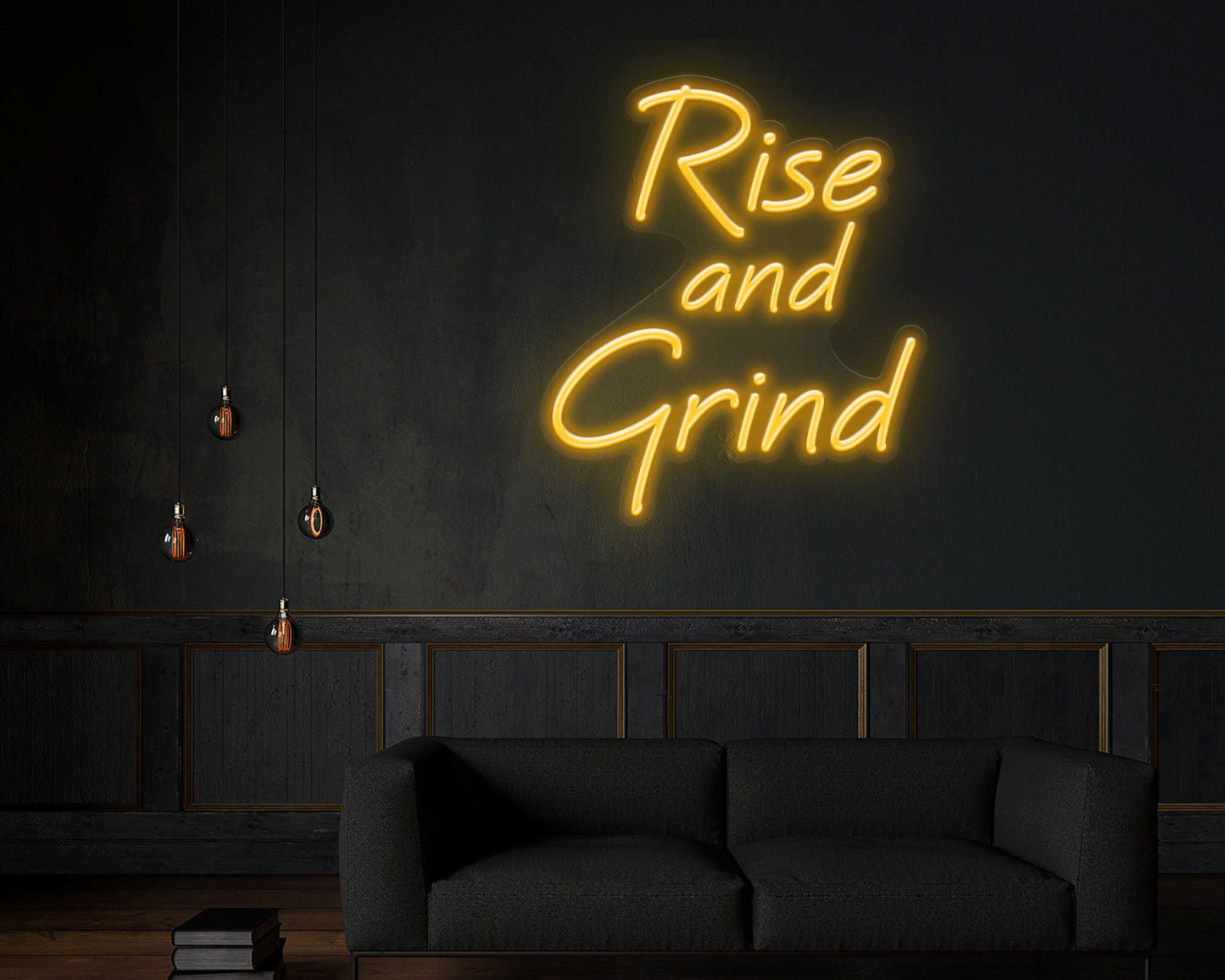 Rise & Grind Neon Sign