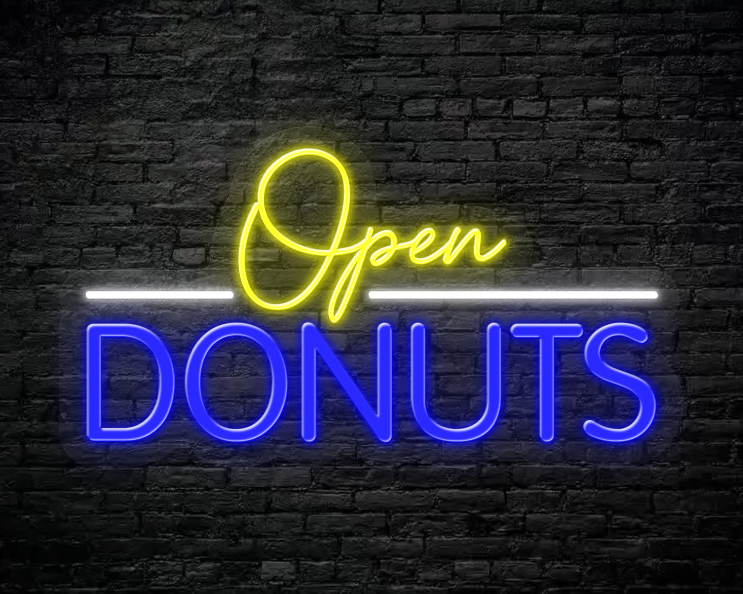 Open Donuts Neon Sign