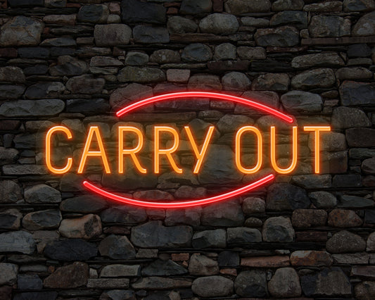 Carry Out Neon Sign