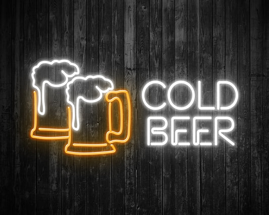 Cold Beer Neon Sign