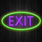 Exit Neon Sign