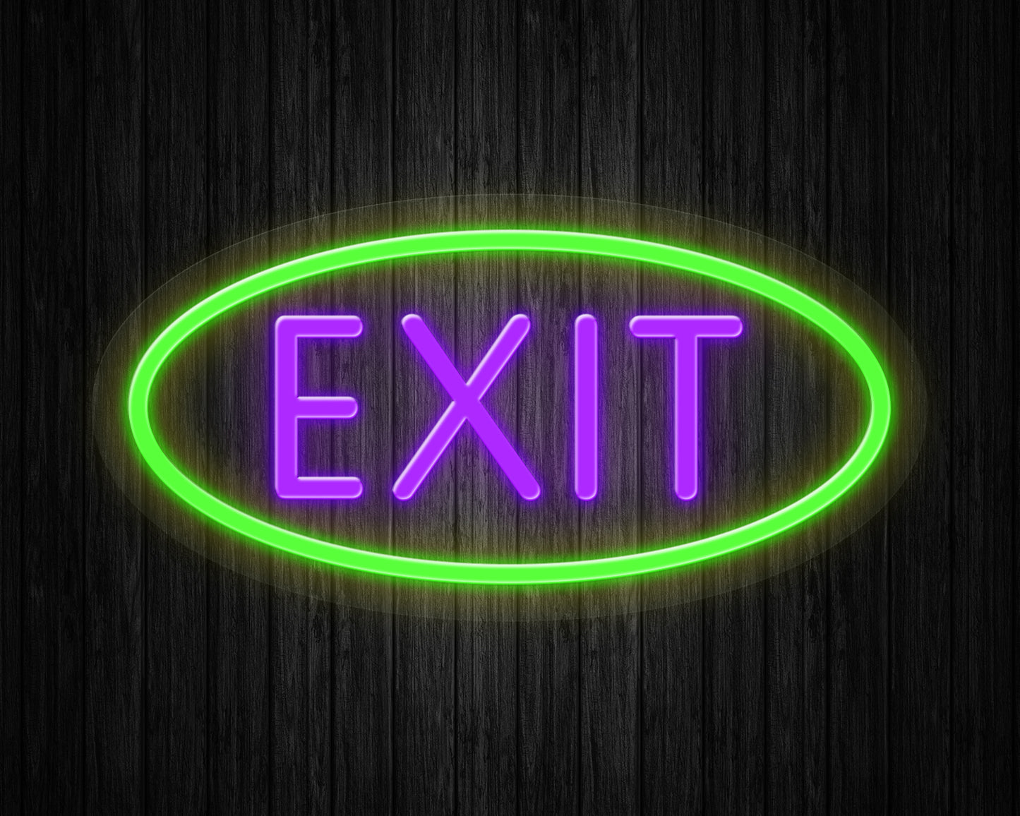 Exit Neon Sign