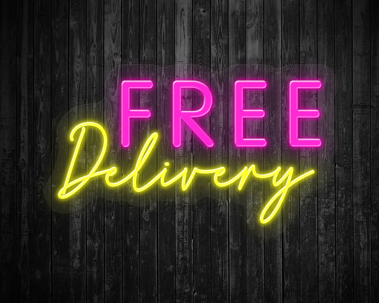 Free Delivery Neon Sign