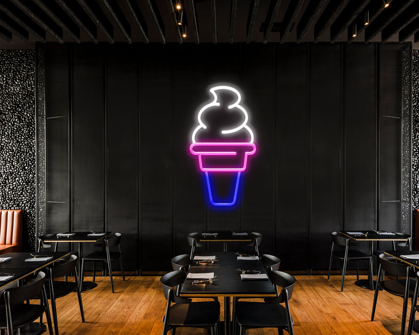 Soft Serve Ice Cream Neon Sign