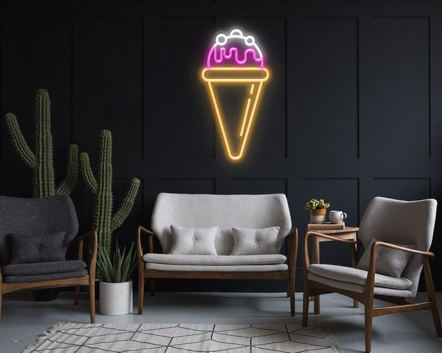 Ice Cream Corn Neon Sign