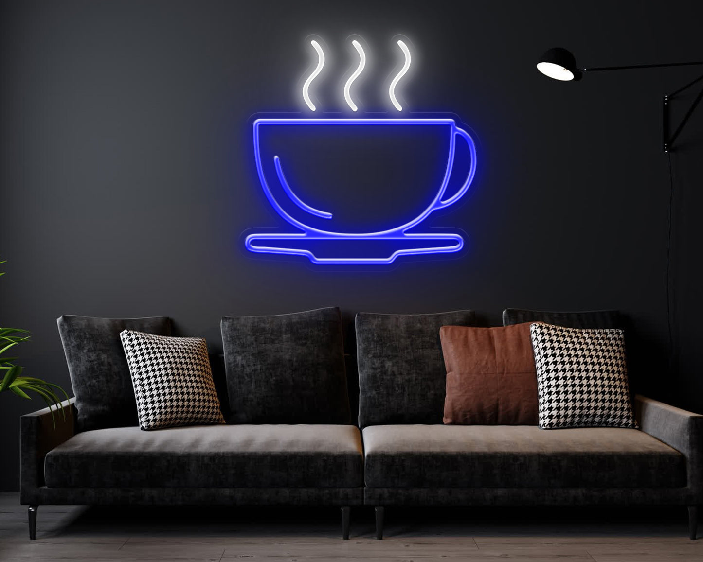 Doppo Mangiare Coffee Cup Neon Sign