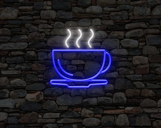 Doppo Mangiare Coffee Cup Neon Sign