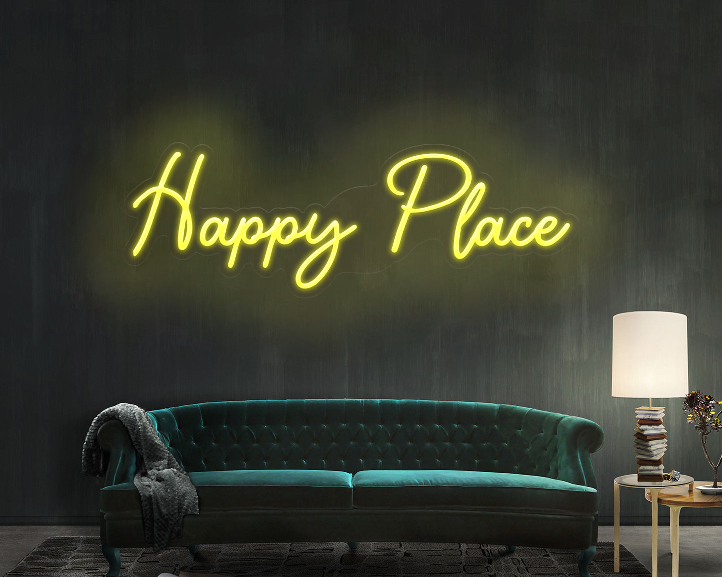 Happy Place Neon Sign