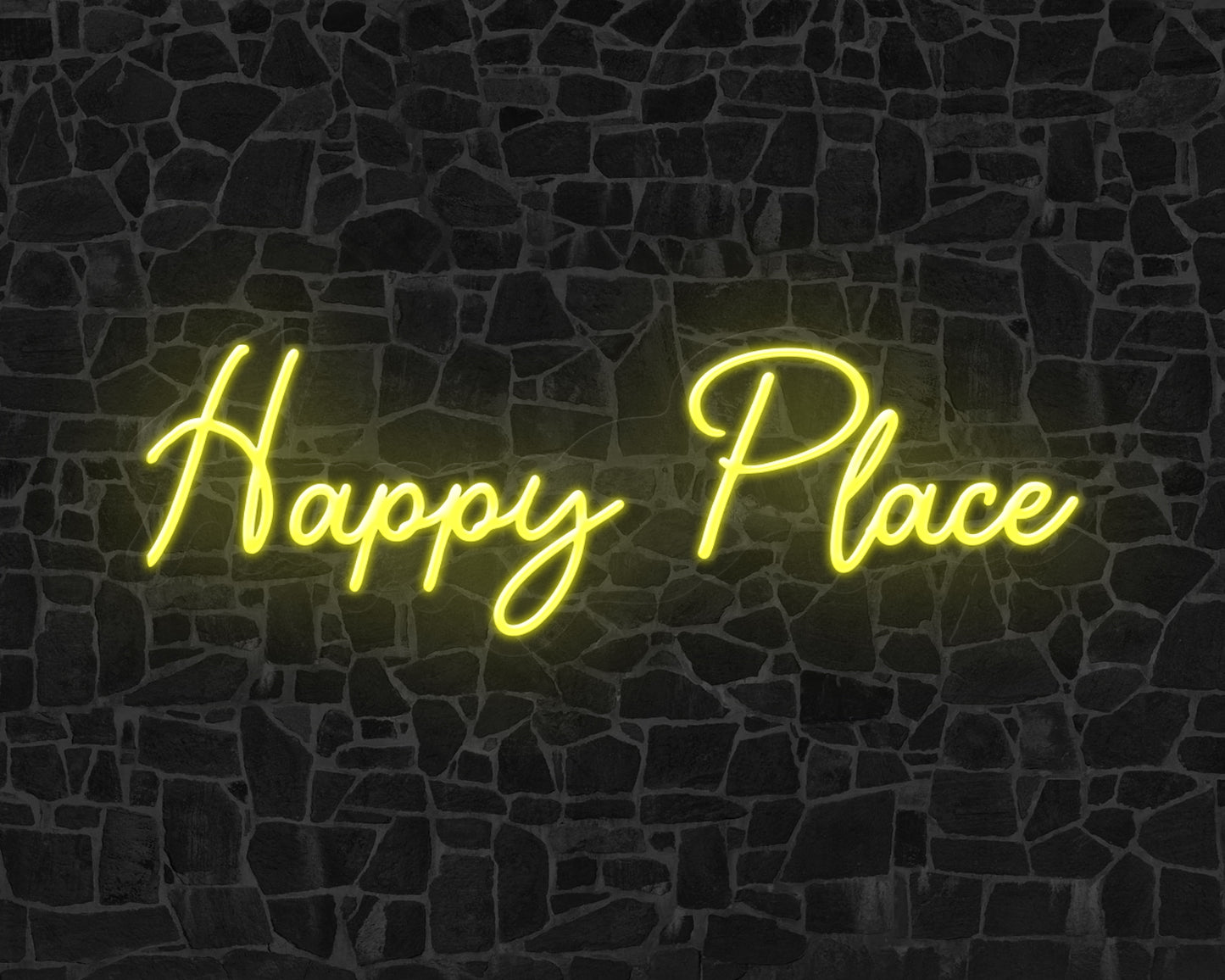 Happy Place Neon Sign