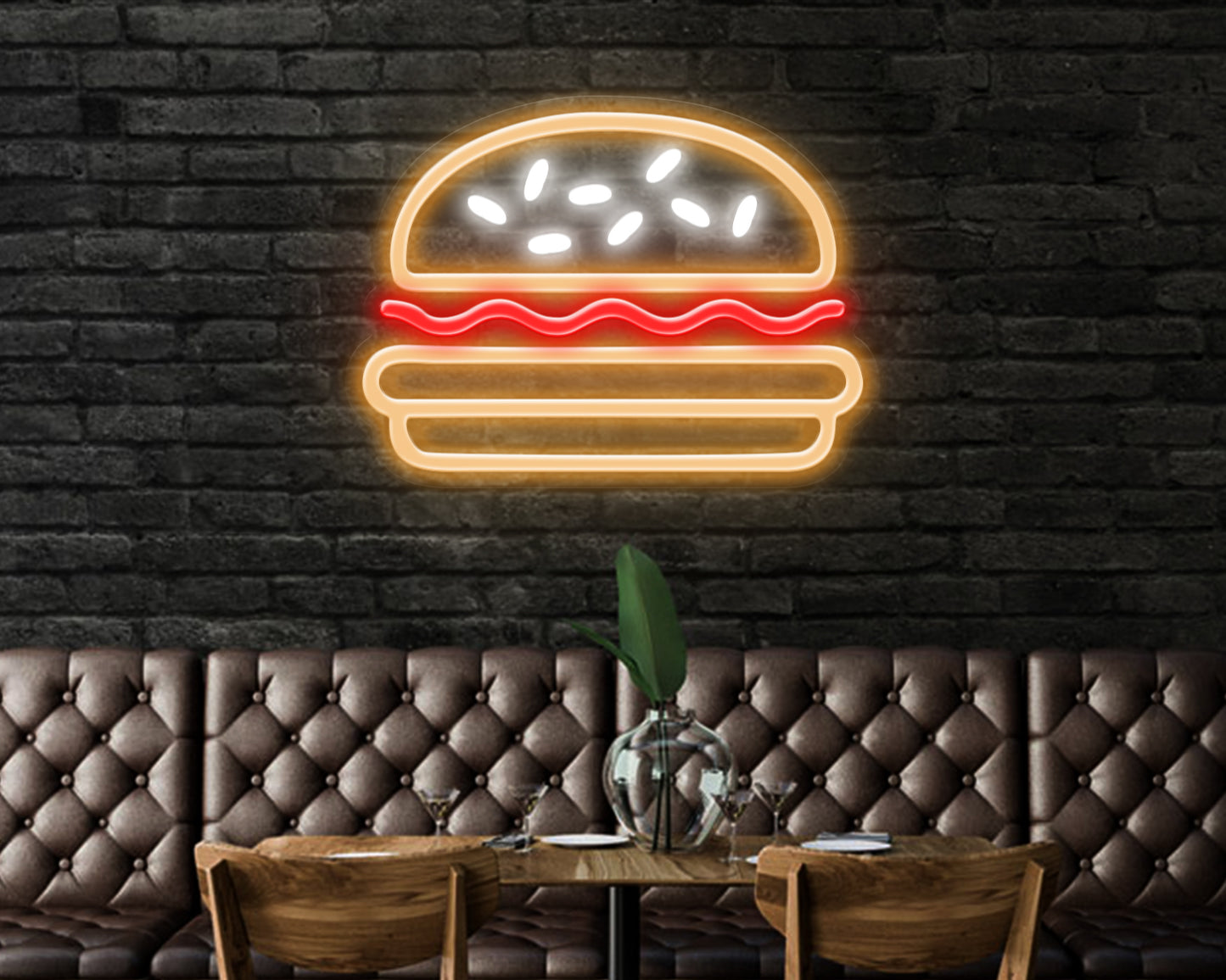 Burger Neon Sign