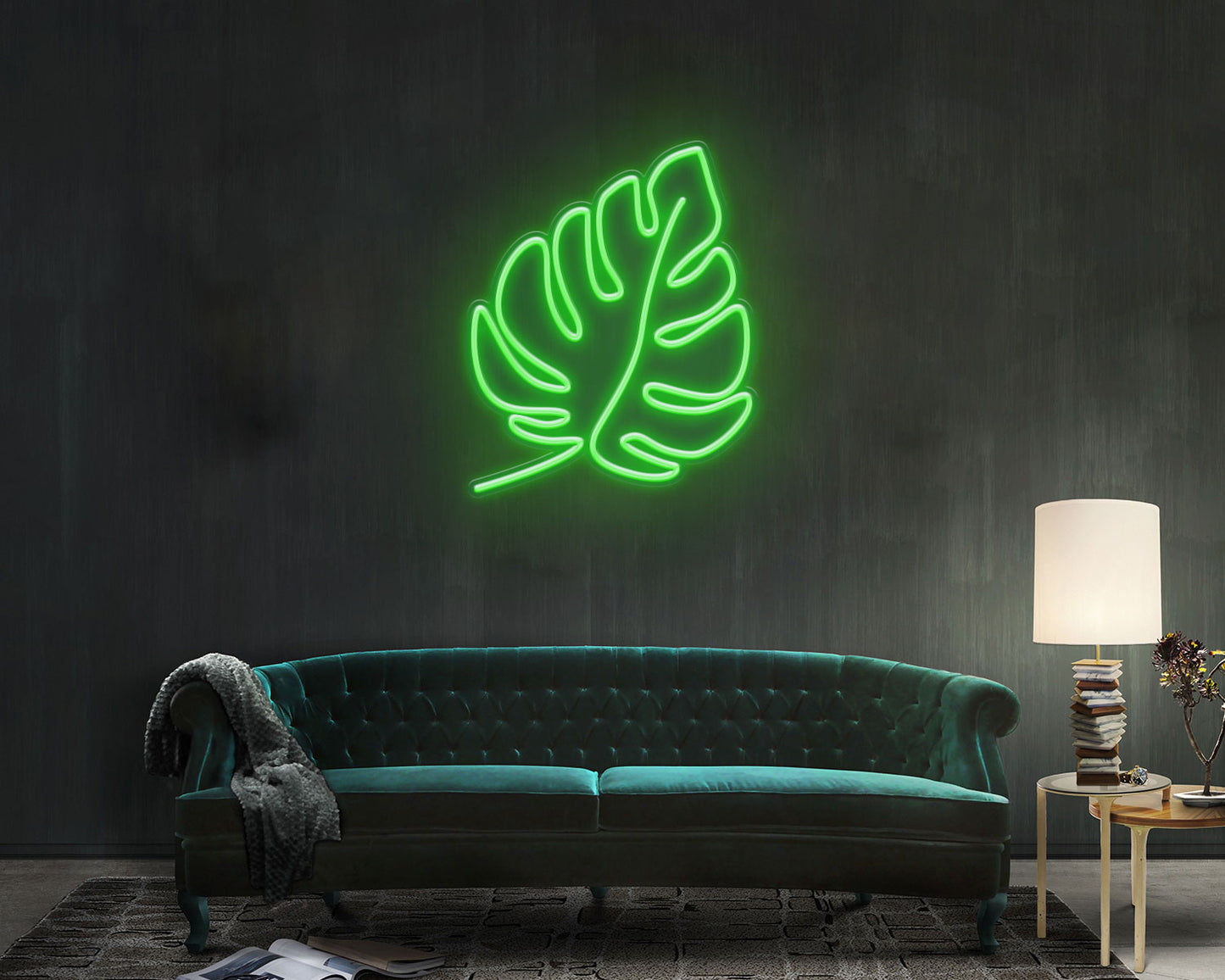 Monstera Leaf Neon Sign