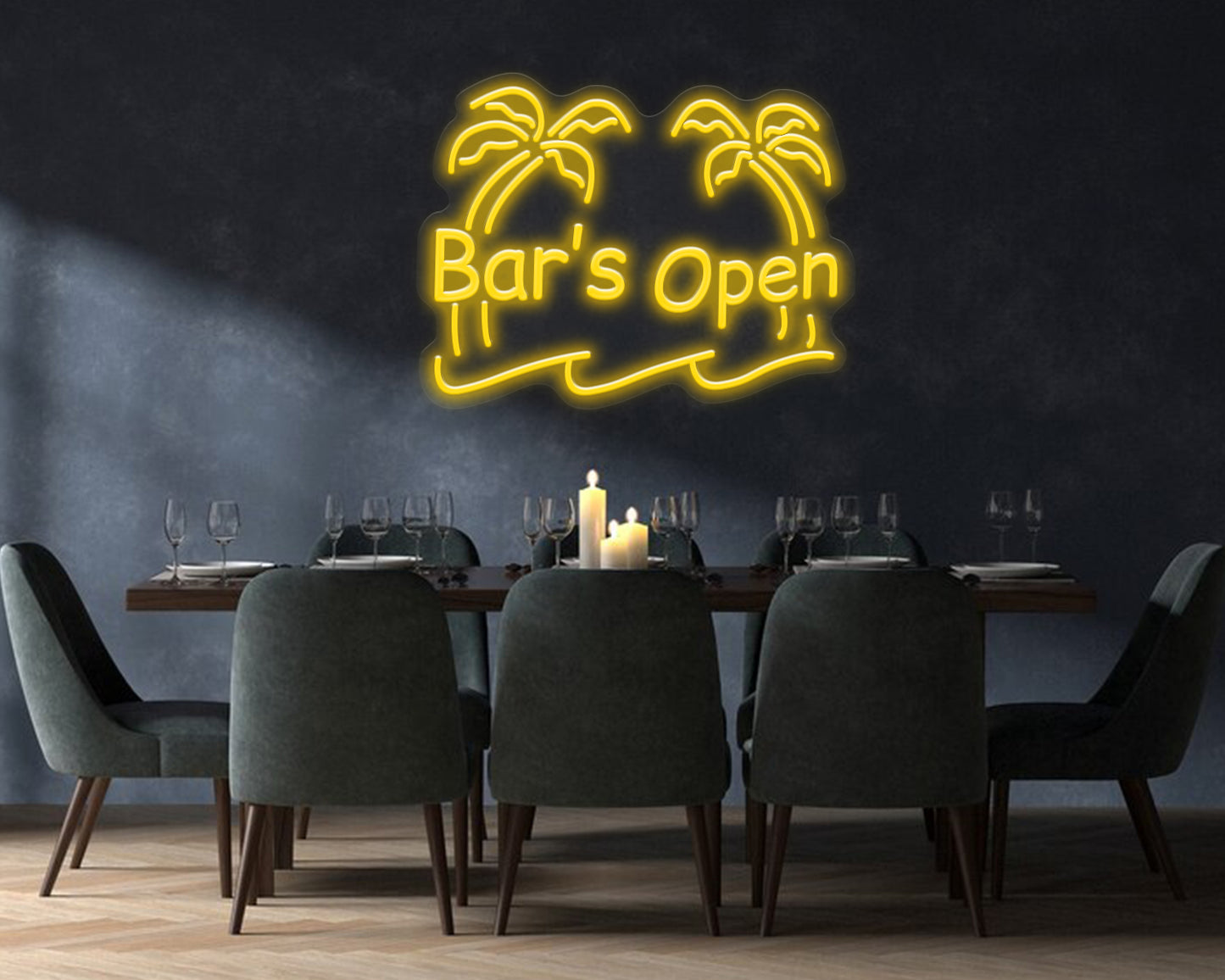 Bar's Open Neon Sign