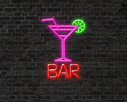 Cocktails and Bar Neon Sign