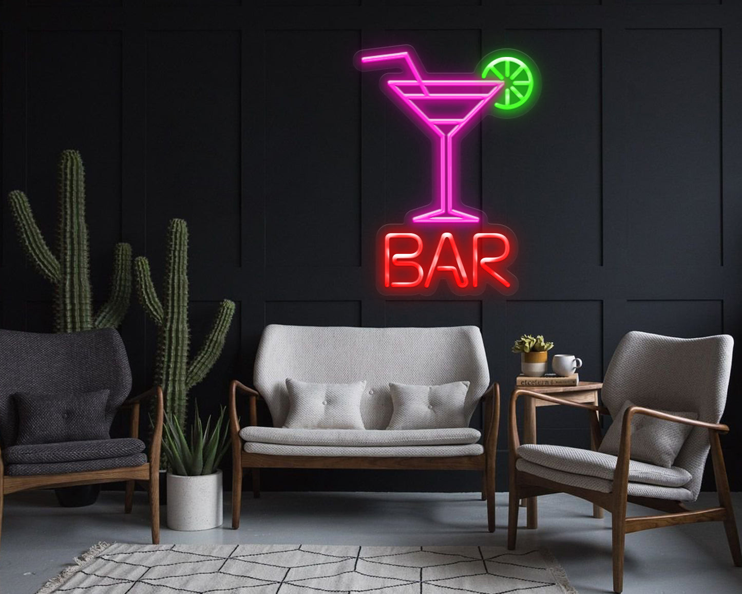 Cocktails and Bar Neon Sign