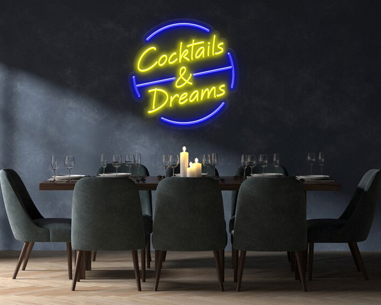 Cocktails and Dreams Neon Sign