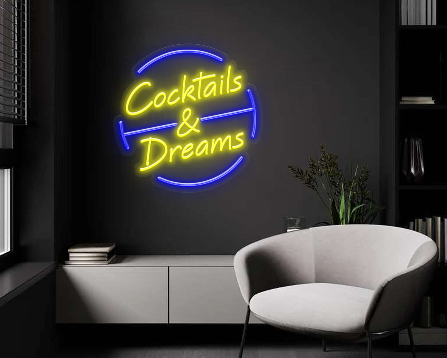 Cocktails and Dreams Neon Sign