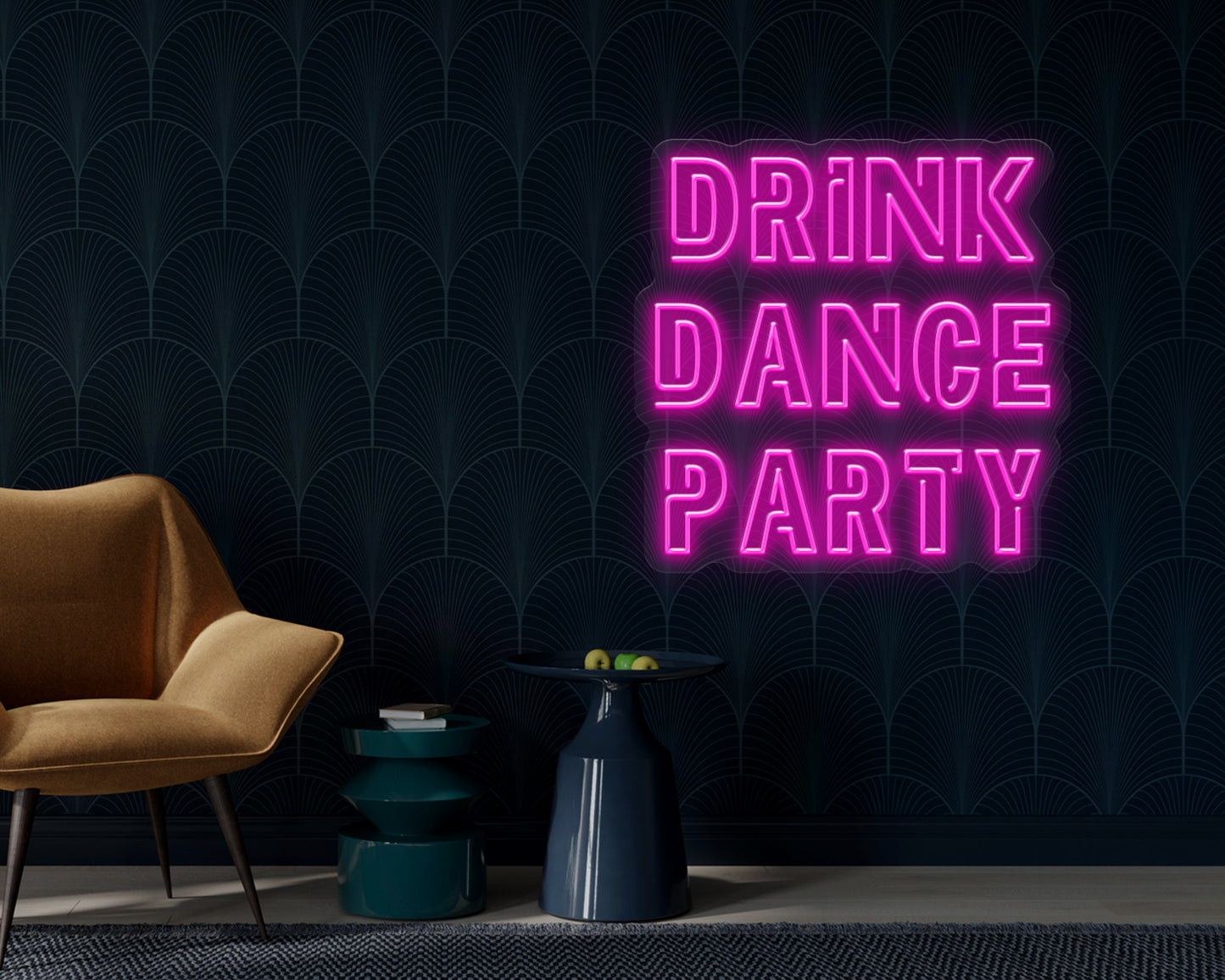 Drink Dance Party Neon Sign