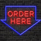 Order Here Neon Sign