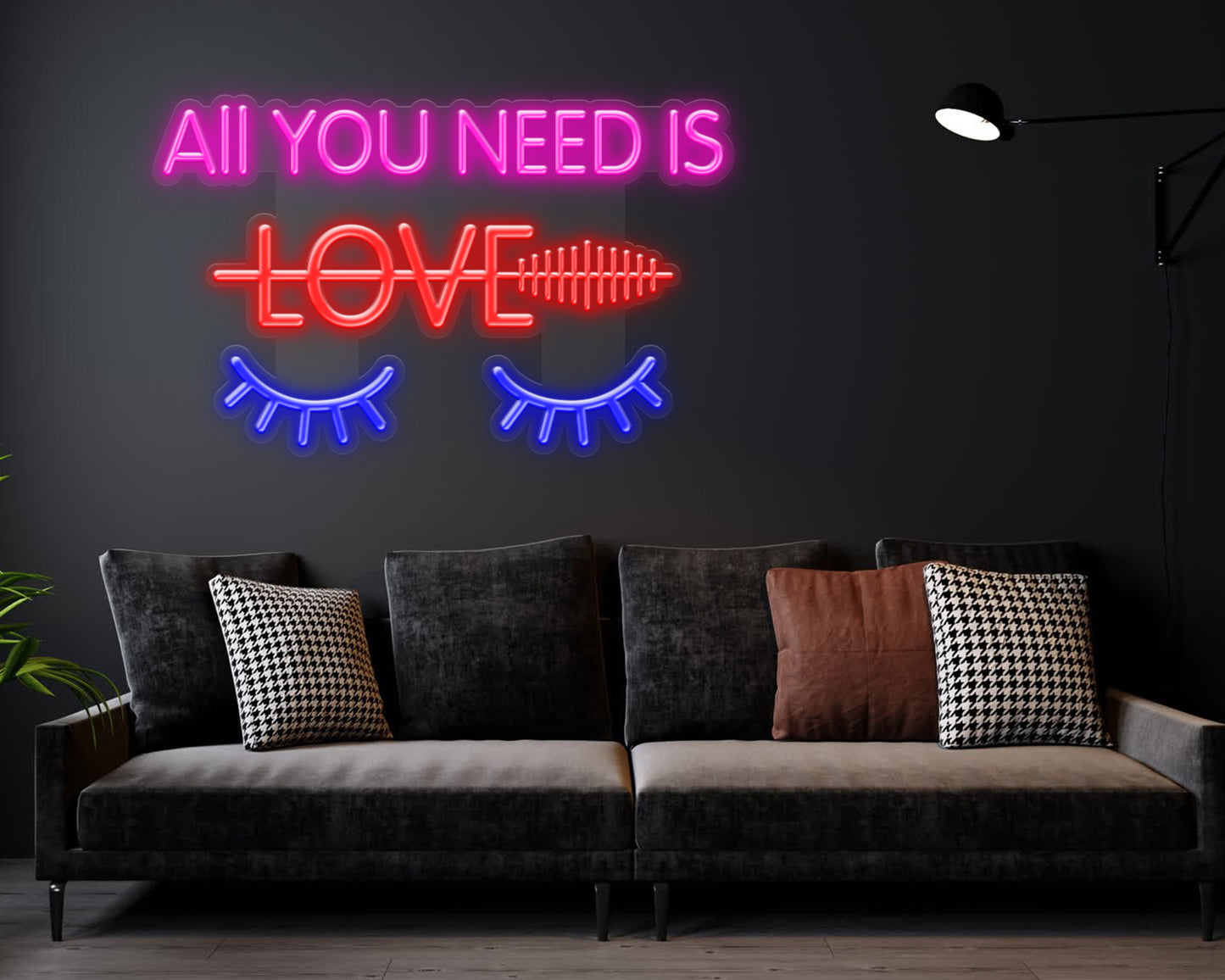 All You Need Is Lashes Neon Sign