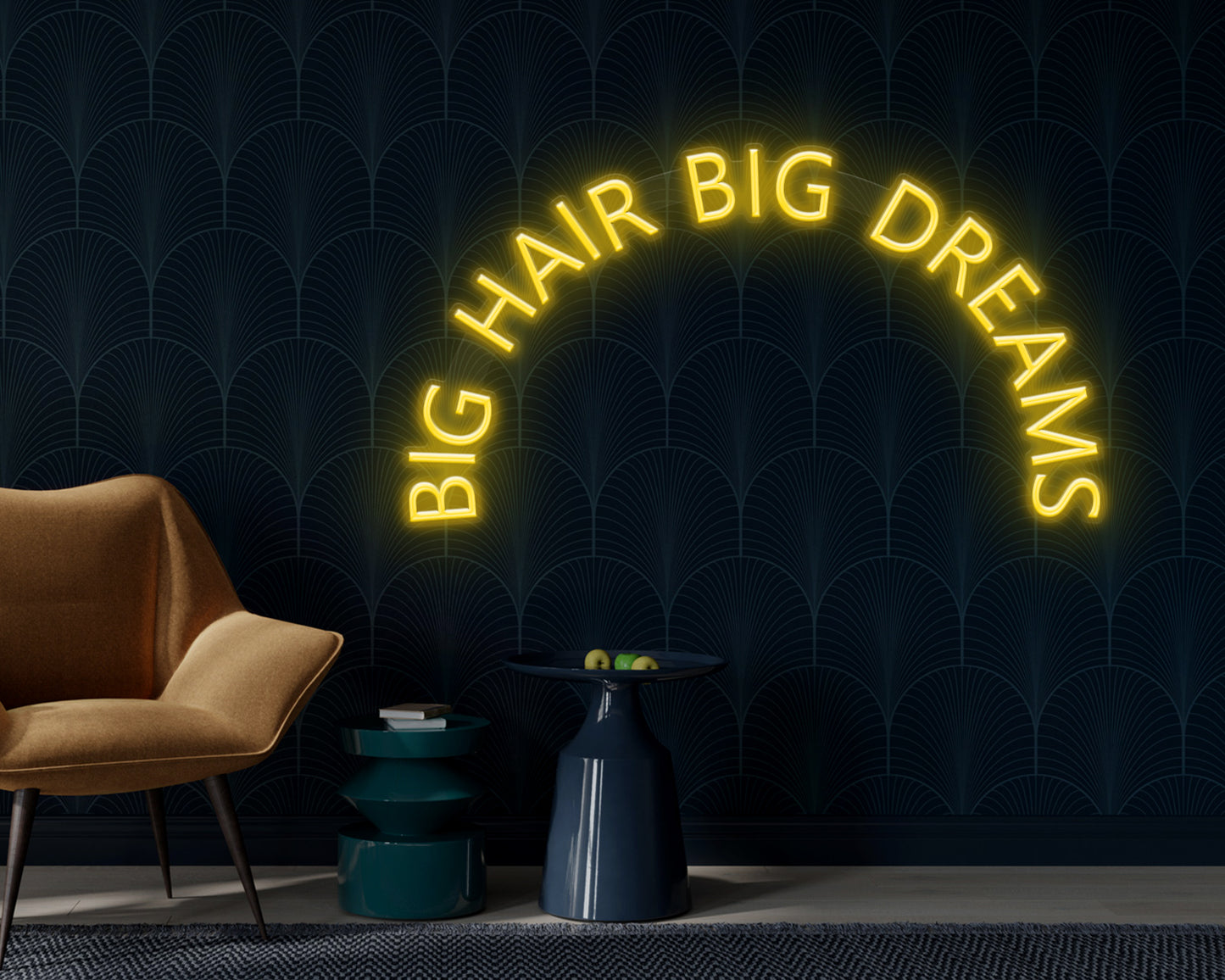 Big Hair Big Dreams Neon Sign