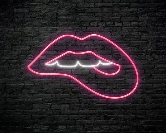 Bite lips Neon Sign