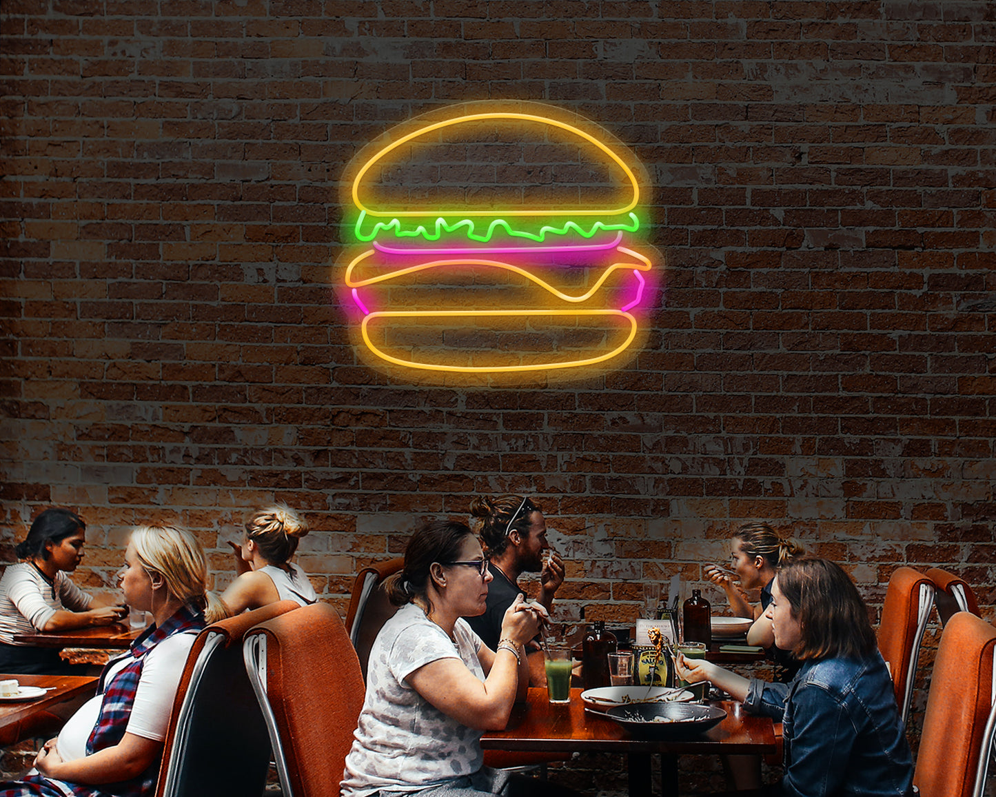 Burger Neon Sign