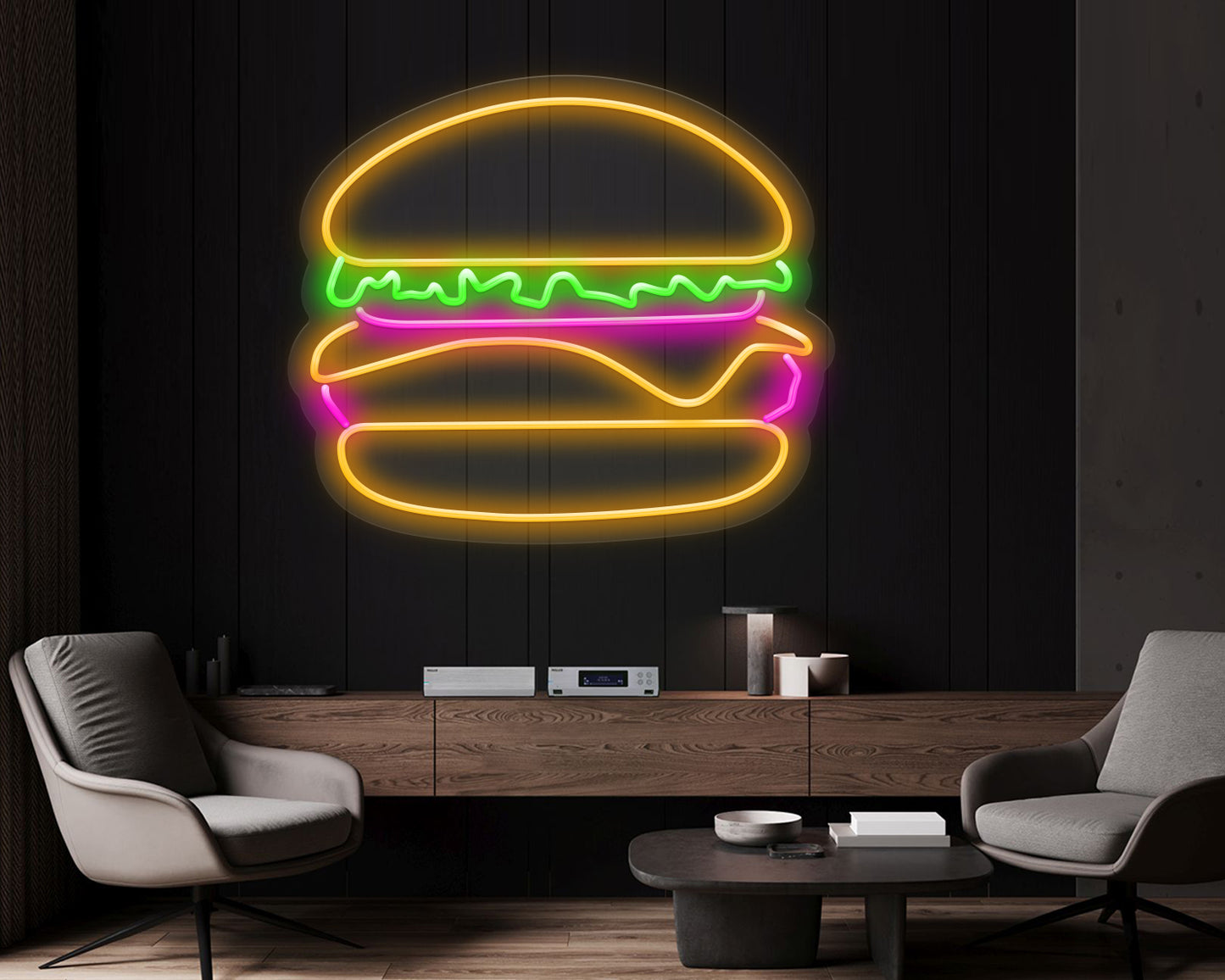 Burger Neon Sign