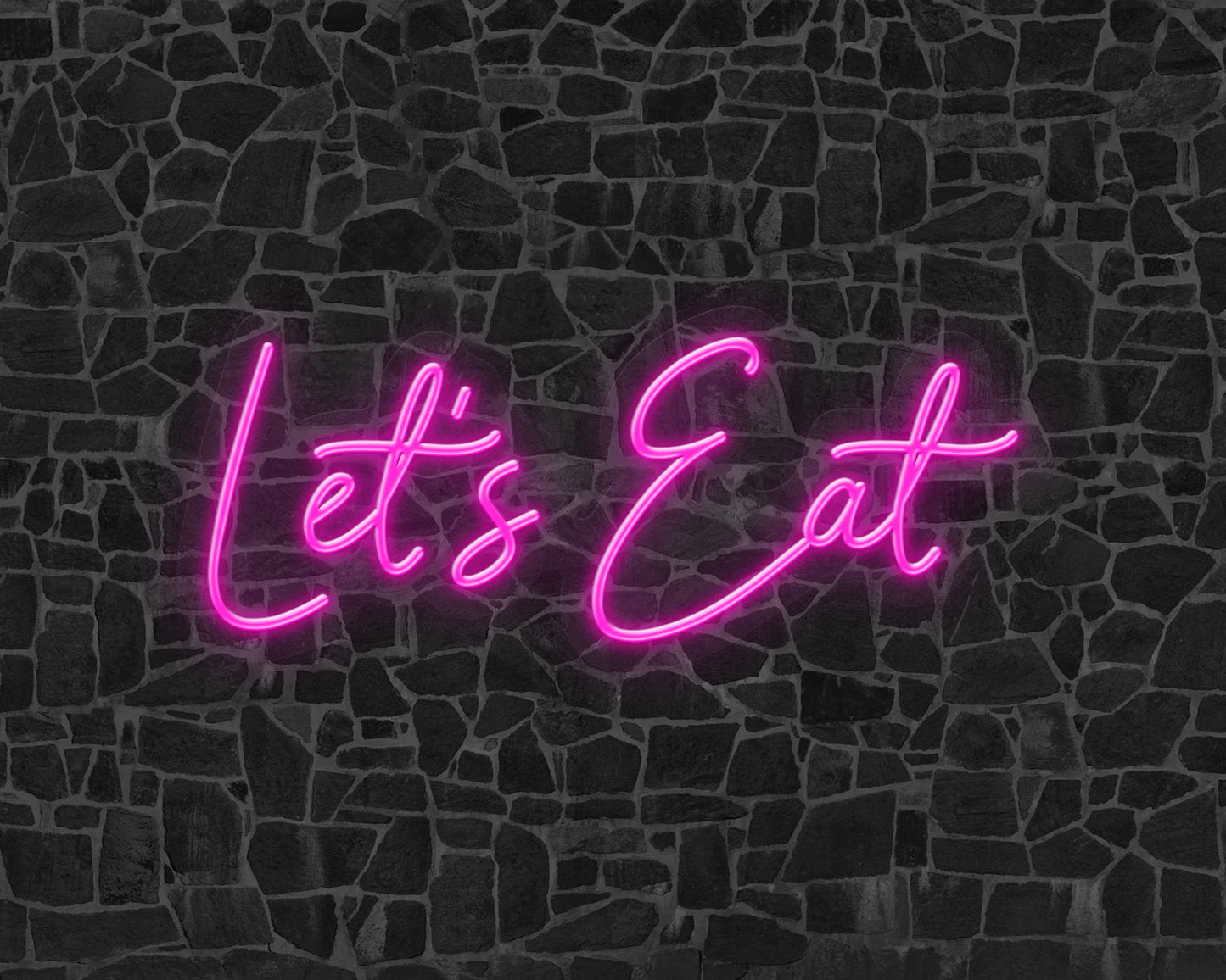 Lets Eat Neon Sign