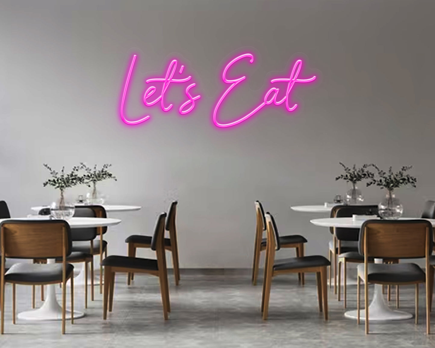 Lets Eat Neon Sign