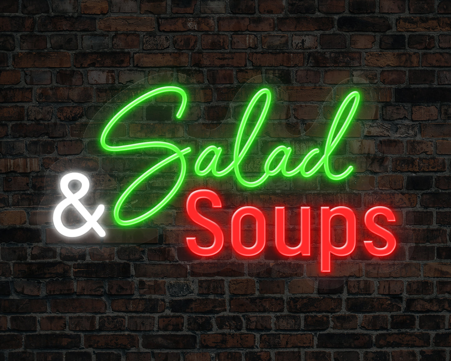 Salad & Soups Neon Sign