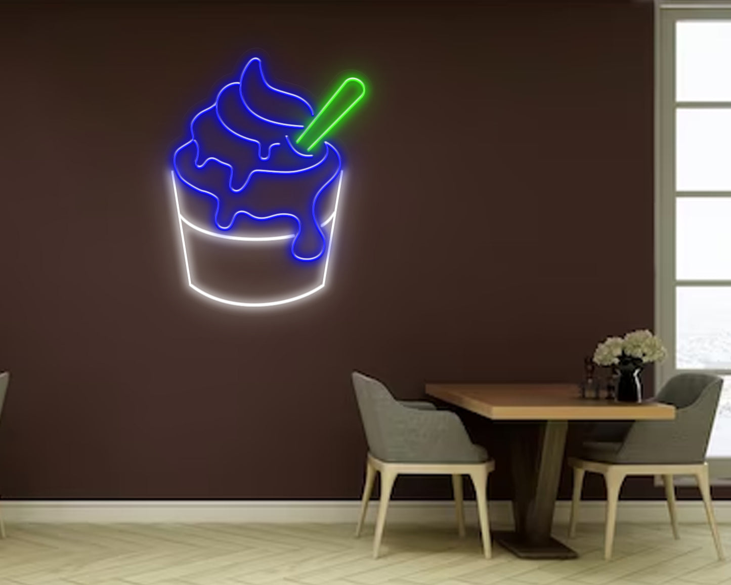 Ice Cream Cup Neon Sign