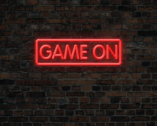 Game on Neon Sign