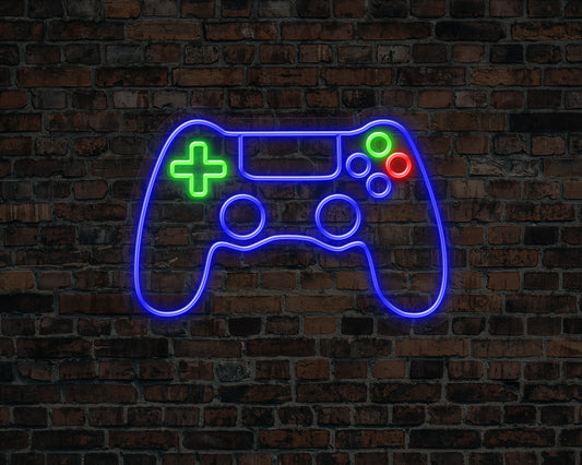 Game Remote Neon Sign