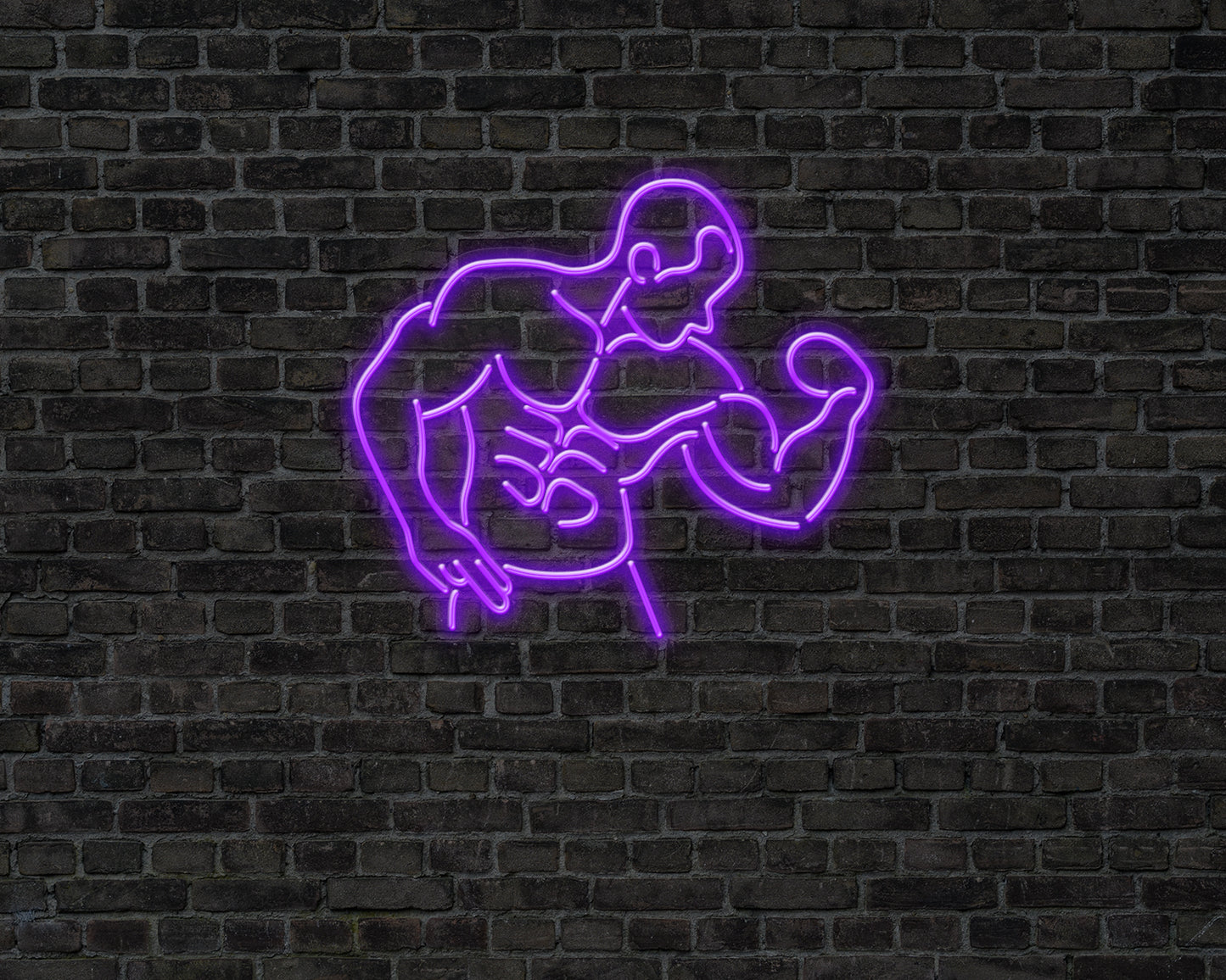 Bodybuilder Neon Sign