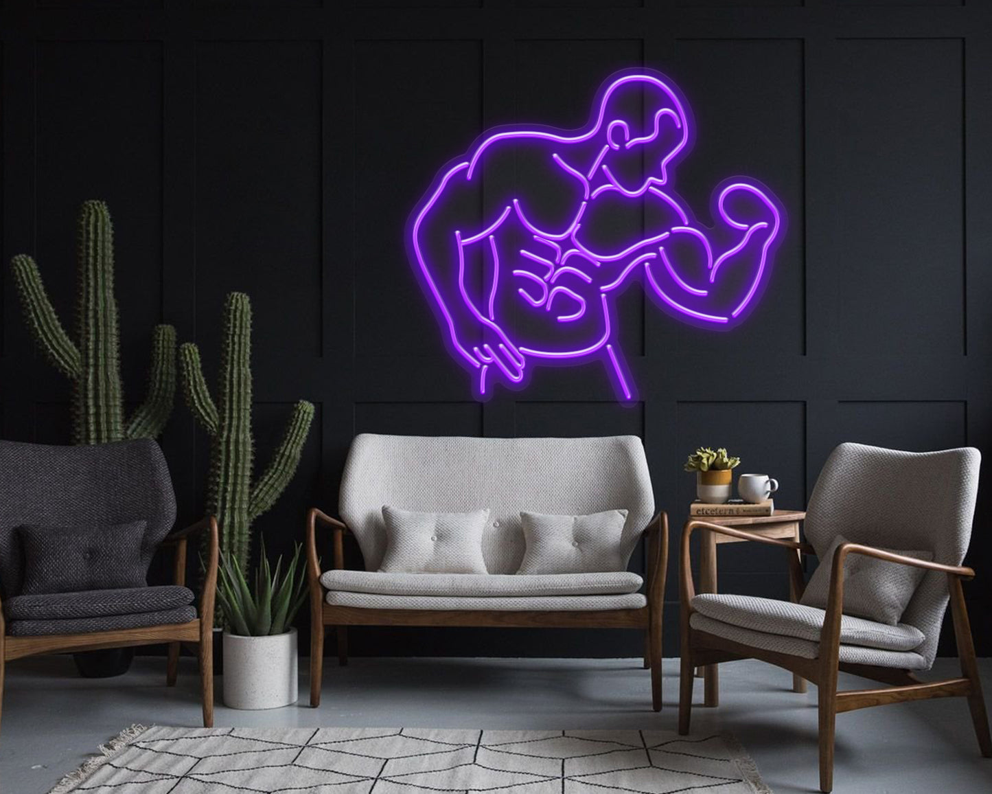 Bodybuilder Neon Sign