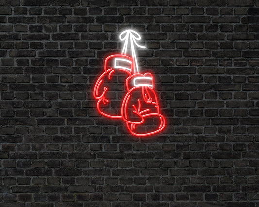 Boxing Gloves Neon Sign