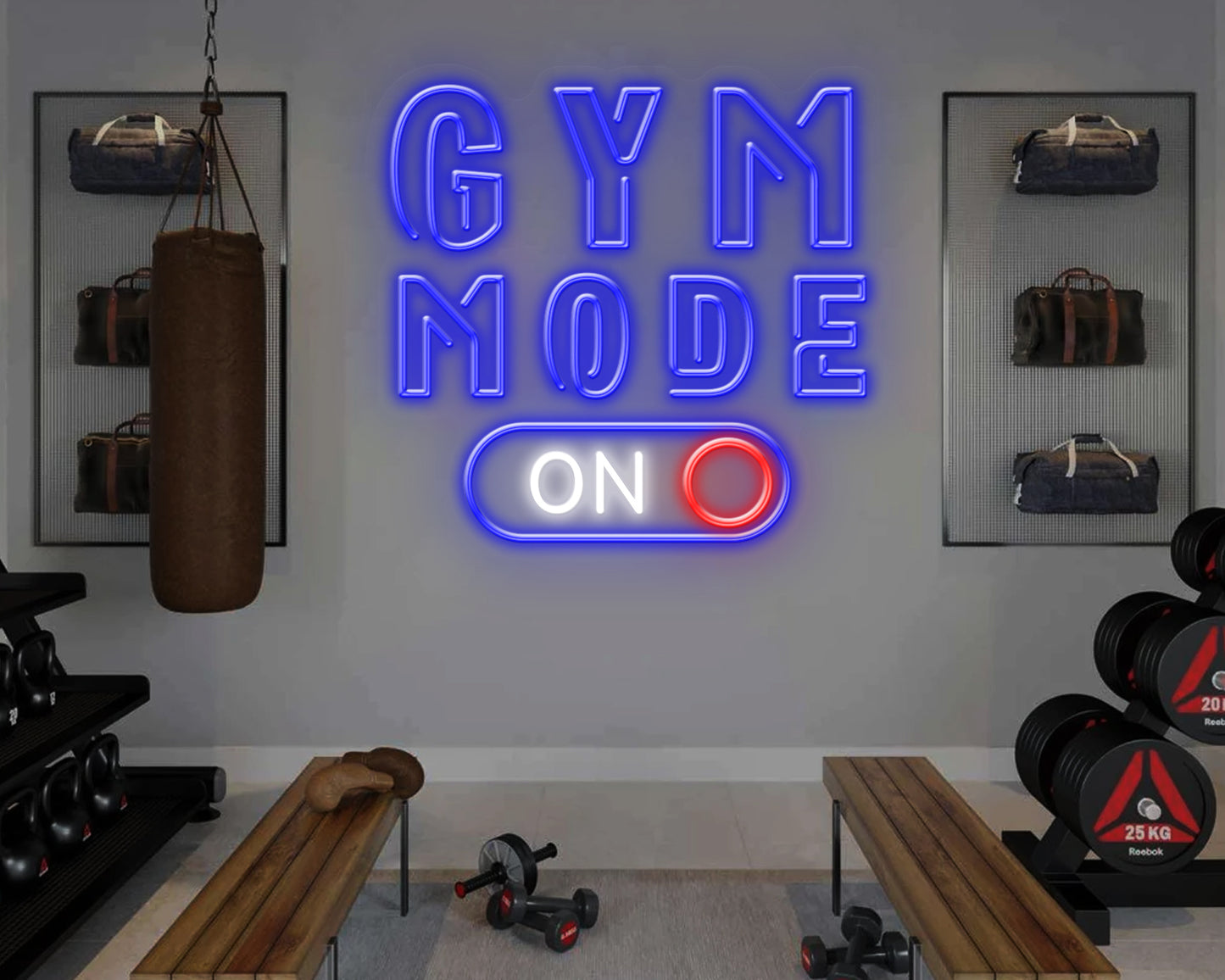 Gym Mode On Neon Sign