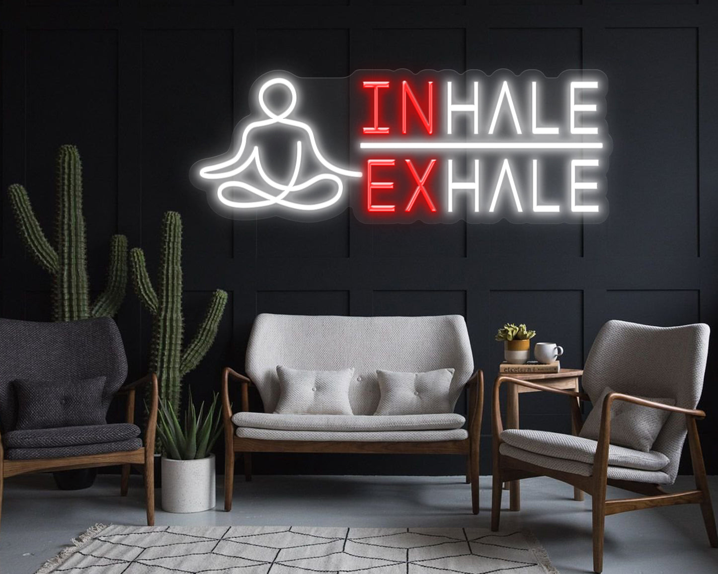 Inhale Exhale Neon Sign