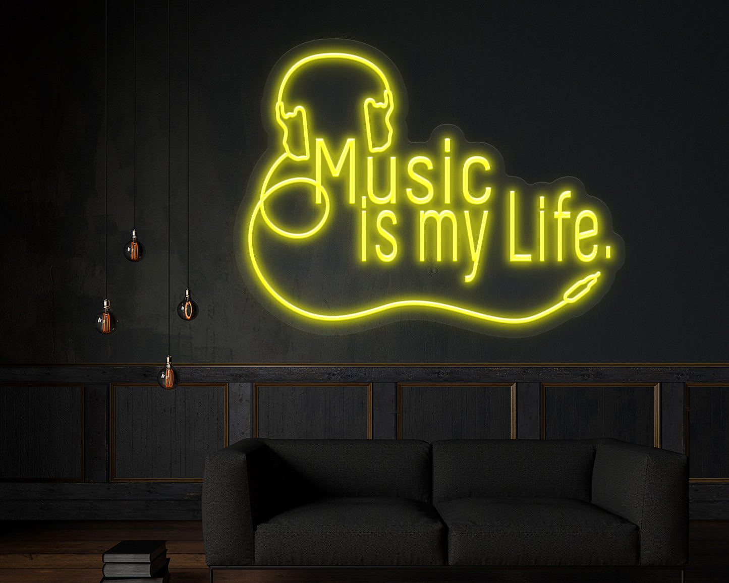 Music Is My Life Neon Sign