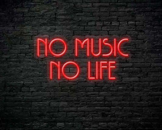 No Music No Life Neon Sign