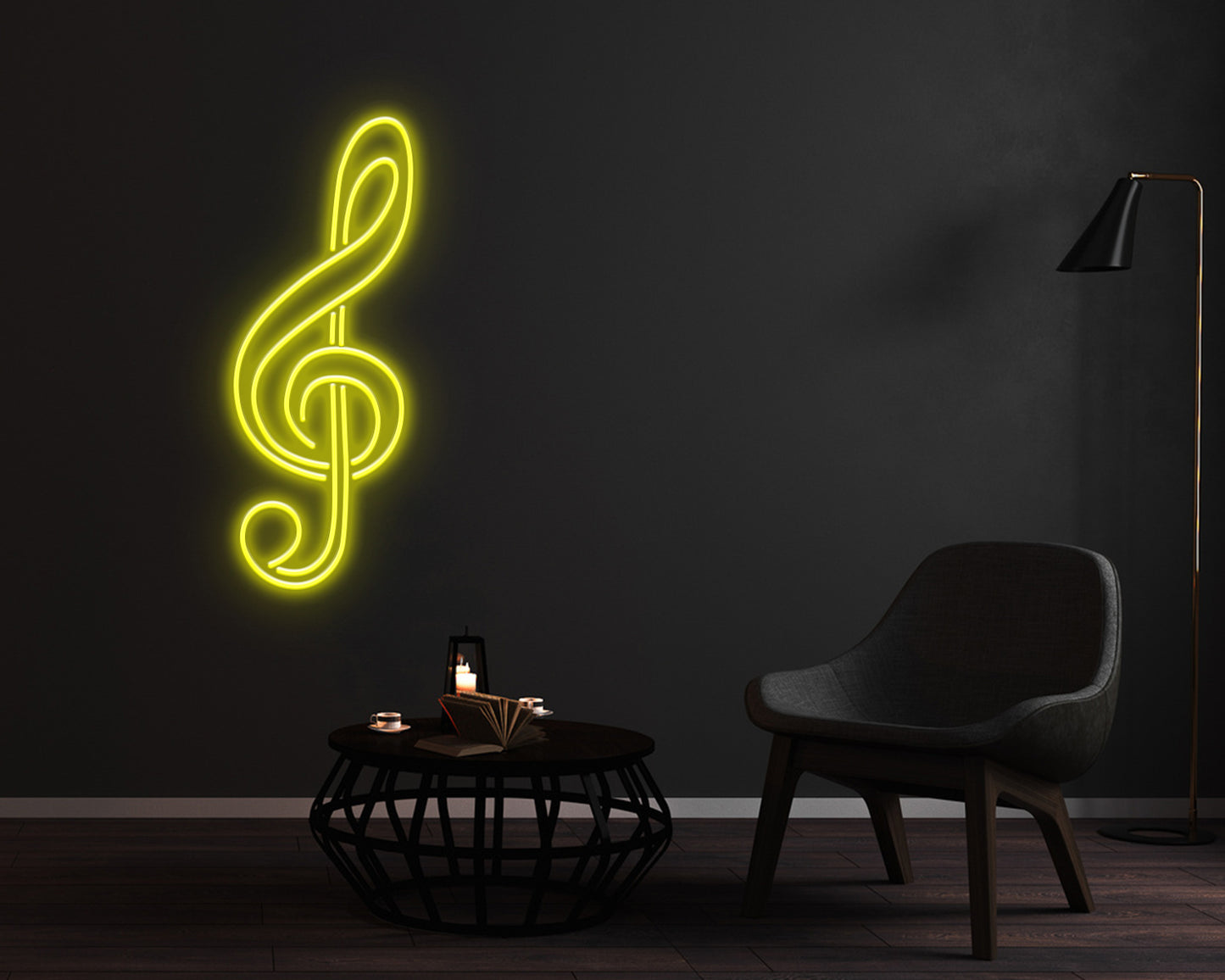 Treble Clef Neon Sign