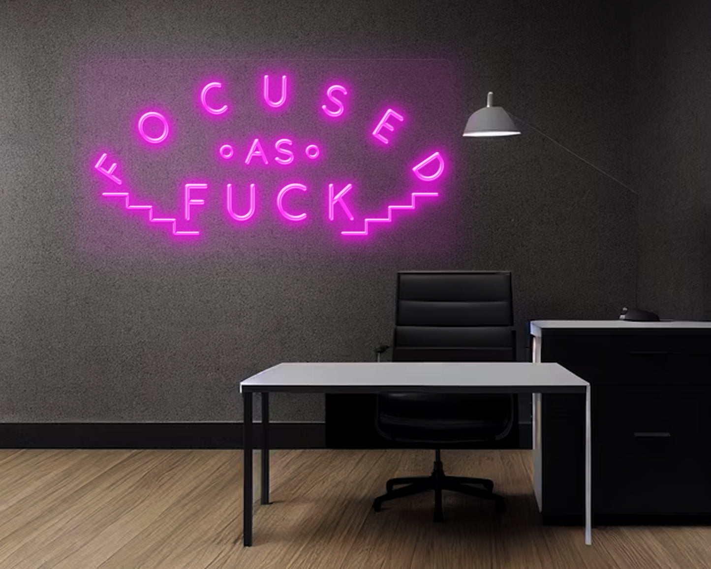 FOCUSED AS FUCK NEON SIGN