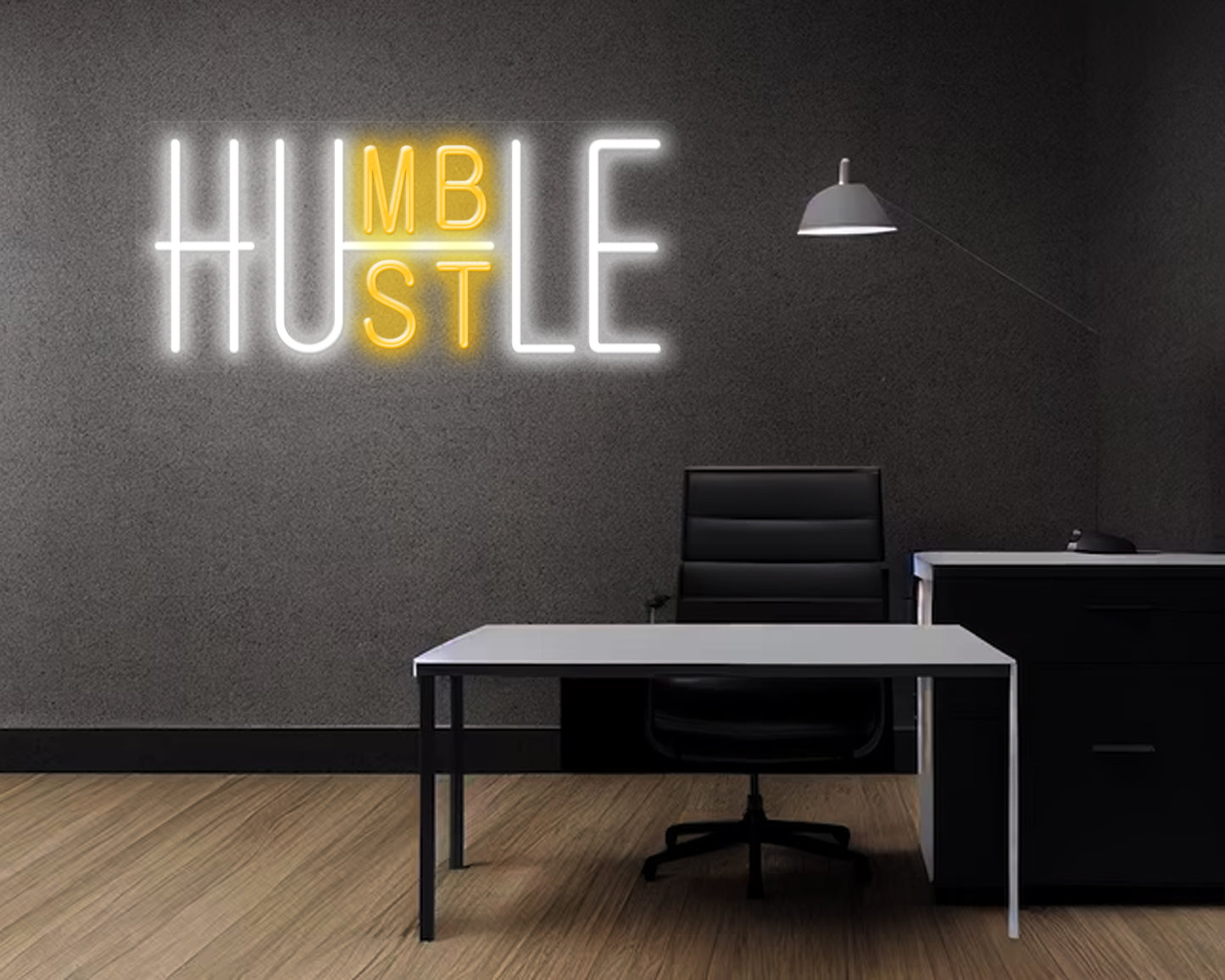 Hustle Humble Neon Sign