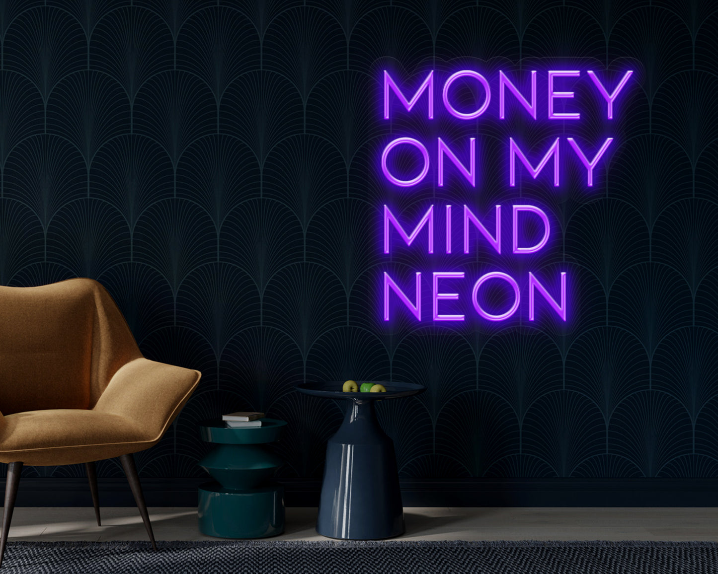 MONEY ON MY MIND NEON SIGN