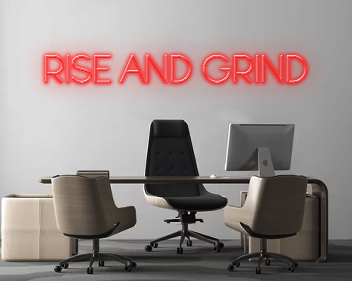 RISE AND GRIND Neon Sign