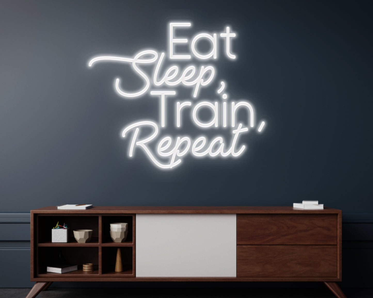 Train Repeat Neon Sign