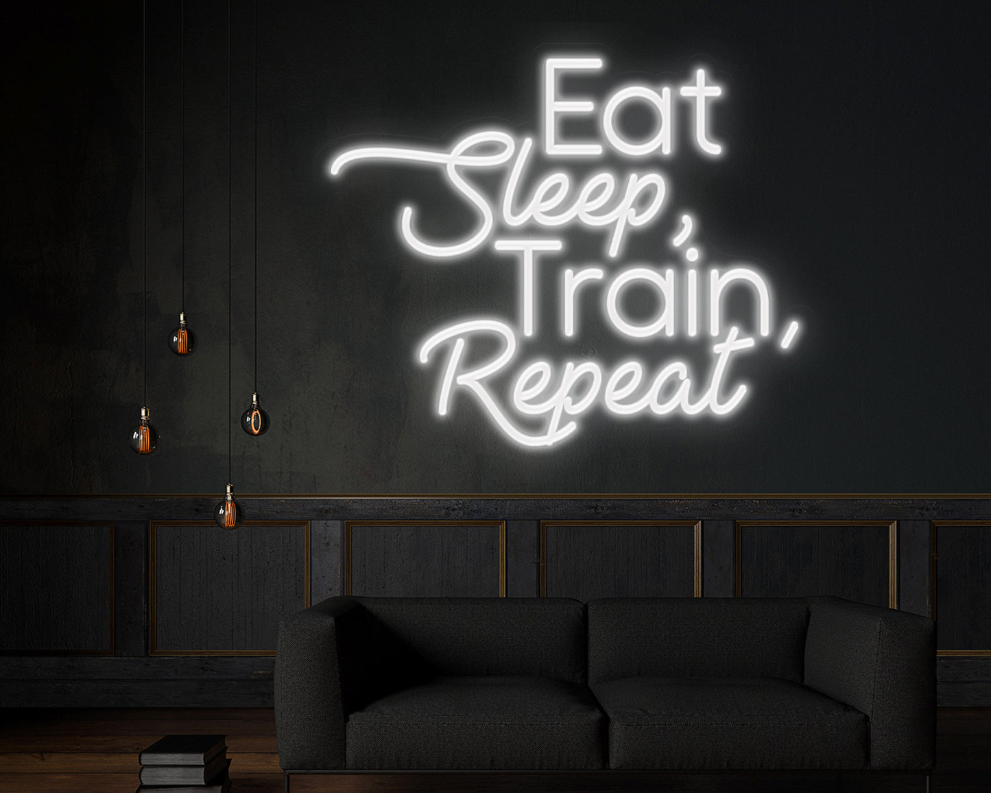 Train Repeat Neon Sign